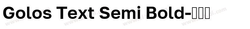 Golos Text Semi Bold字体转换